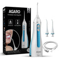 AGARO Cordless Oral Irrigator, 4 Modes, Waterproof, 200ml Tank, Travel-Friendly