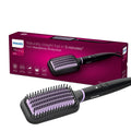 Philips Hair Straightener Brush with ThermoProtect and Keratin Bristles