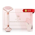 Azah Rose Quartz Face Roller & Gua Sha Set for Skin Toning & Wrinkles