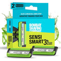 Bombay Shaving Company Sensi Smart 3 Razor Cartridge | Pack Of 2 Blades