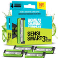 Bombay Shaving Company Sensi Smart 3 Razor Cartridge | Pack Of 4 Blades