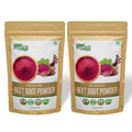 Organic Zing Beetroot Powder/Vegan/Preservative Free/Product of India - 227gm Resalable Pack (Pack of 2)