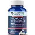 Carbamide Forte Probiotics Supplement 50 Billion CFU Gut Health Supplements with Probiotic | Gut Cleanse with Prebiotics and Probiotics | L Reuteri Probiotics Supplement for Gut Health – 60 Capsules