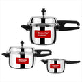 Butterfly SS Pressure Cooker, Induction & Gas Compatible, 2-5L, Silver
