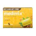 Medimix Ayurvedic Tumeric & Argan Oil Bathing Bar, 125 g (4 + 1 Offer Pack)