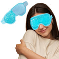 Boldhealth Cooling Gel Eye Mask with Beads for Dark Circles - Blue