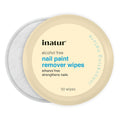 Inatur Nail Polish Remover Wipes 50ct Alcohol-Free with Almond Oil