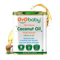 OYO Baby Wood Pressed Coconut Oil for Baby Hair Oil, Massage & Skin Care | 100% Natural & Pure Baby Oil for Newborns | 100ml