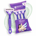 Bombae Flexi Body Razors for Women with Aloe & Vitamin E - 3 Pack
