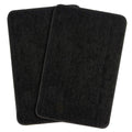 Saral Home Microfiber Anti-Skid Bath Mat Set of 2 Black 40x60 cm