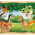 Webby Dinosaurs in Jungle Wooden Jigsaw Puzzle-40 Pcs