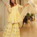 Lemon Light Gotapatti Sharara Set