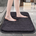 Roseate 2000 GSM Grey Microfiber Bath Mat - Super Absorbent & Anti-Skid