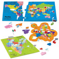 Mapology India & World Maps with Capitals Educational Toy for Kids 5+
