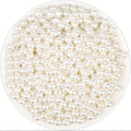 INDIKONB Offwhite Pearl Beads 8mm for Jewelry & Crafting