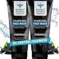Bombay Shaving Co Charcoal Face Wash for Men 150g Twin Pack Oil Control