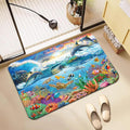 Wazdorf 3D Non-Slip Bathroom Mat 60x40cm Sea Turtle Design