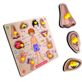 Lefan Wooden Body Puzzle Toy for Kids 3+ Educational Jigsaw Game