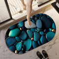 Wazdorf 3D Seashell Bath Mat 60x40cm Anti-Slip Quick Dry Rug