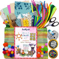 INDIKONB 22 in 1 Art and Craft Kit for Girls and Boys with Crafts Supplies Set All Craft Materials Items for Kids DIY for All Ages 8-10, Age 9-12, Age 12-16 Old - Art Kit # 2, Multicolour