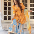 Asharfii Shibori Sharara Set