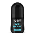 Beardo Ice Blast Perfume Roll-On, 50ml for Men | Long-Lasting Menthol Freshness with Musk & Woody Notes | Perfumed Antiperspirant for Odour Protection | No Sweat, Cooling Effect, All-Day Freshness
