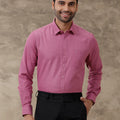 Men Cotton Blend Full Sleeves Shirt Purple T1 GC16