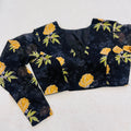 Divine Black Flower blouse