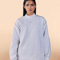 Fleece Oversized Sweatshirt White