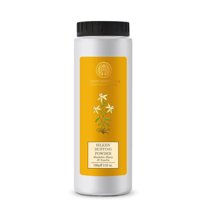 Forest Essentials Silken Dusting Powder Mashobra Honey & Vanilla