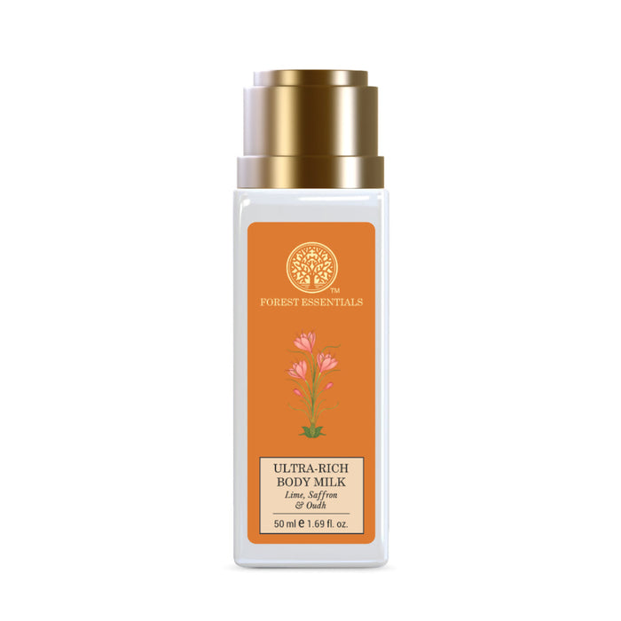 Forest Essentials Ultra-Rich Body Milk Lime Saffron & Oudh