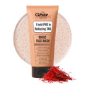 Ghar Soaps Magic De-Tan Face wash With Sandalwood,Saffron & Glutathione 100ml | Tan Removal, Brightening and Glowing Skin I For All Skin Type I For Men & Women