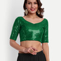 Green Sequin Blouse