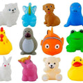 Cable World Plastic Baby Bath Chu Chu Colorful Animal Shape Toy (Multicolor, Multi Design)