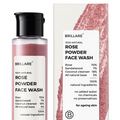 Brillare 100% Natural Rose Powder Face Wash With Anti Ageing Skin Sandalwood & Coconut