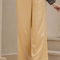 Juniper Gold Solid Viscose Palazzo Pants