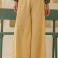 Juniper Gold Solid Viscose Palazzo Pants