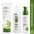 Plum Green Tea Face Wash, Toner & Moisturizer Kit for Acne-Free Skin & Oil-Free Hydration