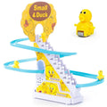 SNAPTRON Duck Slide Toy Set | Musical Toys for Kids| Duck Toy for Kids | Light & Sound Toys |Small Duck Climbing Stairs Toy| Birthday Gifts for Boys and Girls 3+ Years