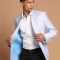 Men's Lavender Woven Blazer