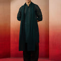 Men's Bottle Green Georgette Plain Dupatta