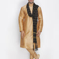 Men's Black Viscose Dupatta
