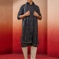 Men's Blue Rayon Bandhani Print Dupatta