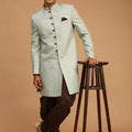 Men's Mint Green Sherwani Set