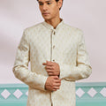 Men's Gold Silk Blend Jodhpuri