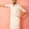 Men's Cream Cotton Kurta