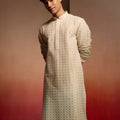 Men's Green Ombre Long Kurta