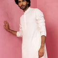 Men's Cream Fine Satin Kurta