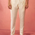 Men's Cream Viscose Pyjama