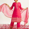 Women's Pink Kurta Set